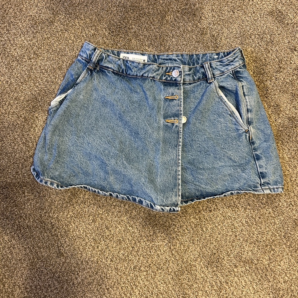 Denim Mini Skirt by Zara